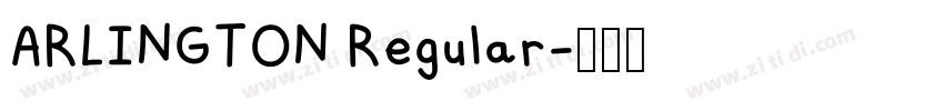 ARLINGTON Regular字体转换 ARLINGTON Regular字体转换